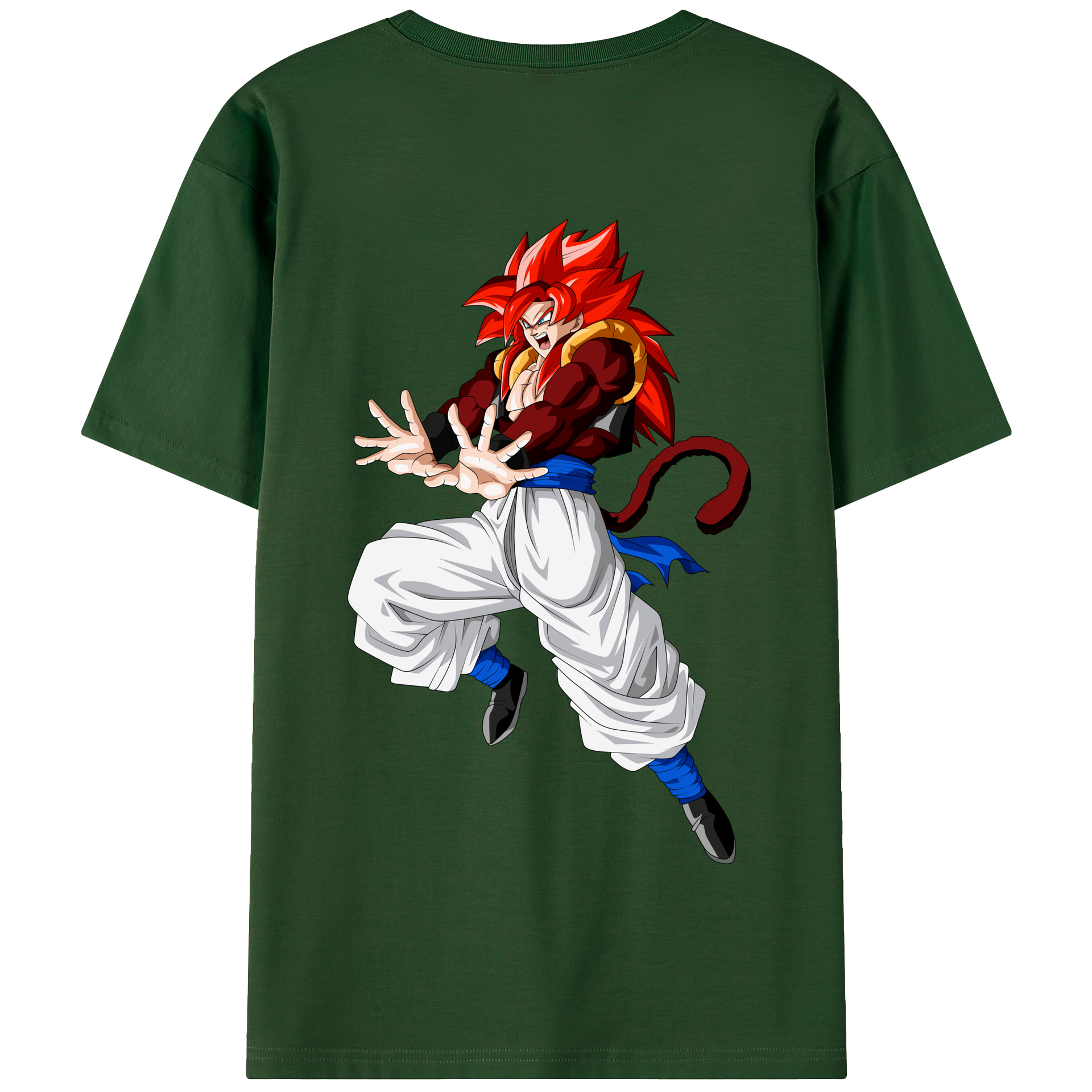 （画像用） ドラゴンボール 孫悟空（そん ごくう）Son Goku カカロット DRAGON BALL Kakarotto 綿100％半袖Tシャツ（背面プリント）